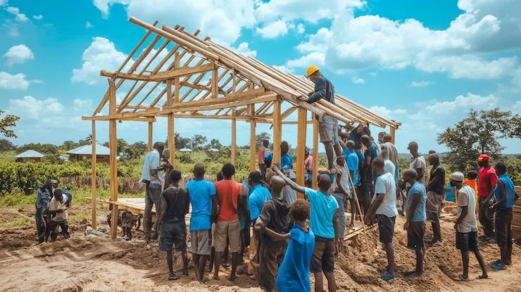 People coming together to support community progress